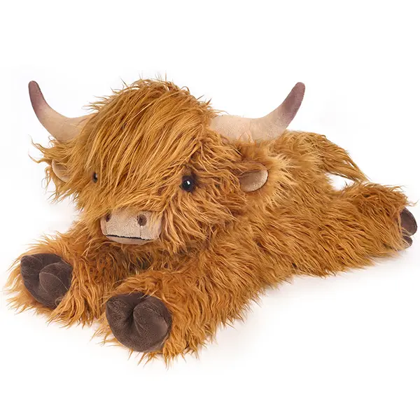 25" 4.5 Lbs Weighted Heatable Yak Plush | Washable Cover | Unscented | Microwavable | Heatable & Coolable | Stuffed Animal for Kids & Adults | Birthday & Christmas Gift gorgeous doll highland cow toddler baby cute design