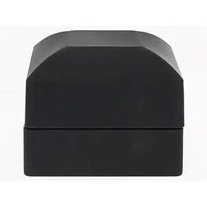 JTV Black Ring Box with Led Light appx 6.5x6x4.8cm