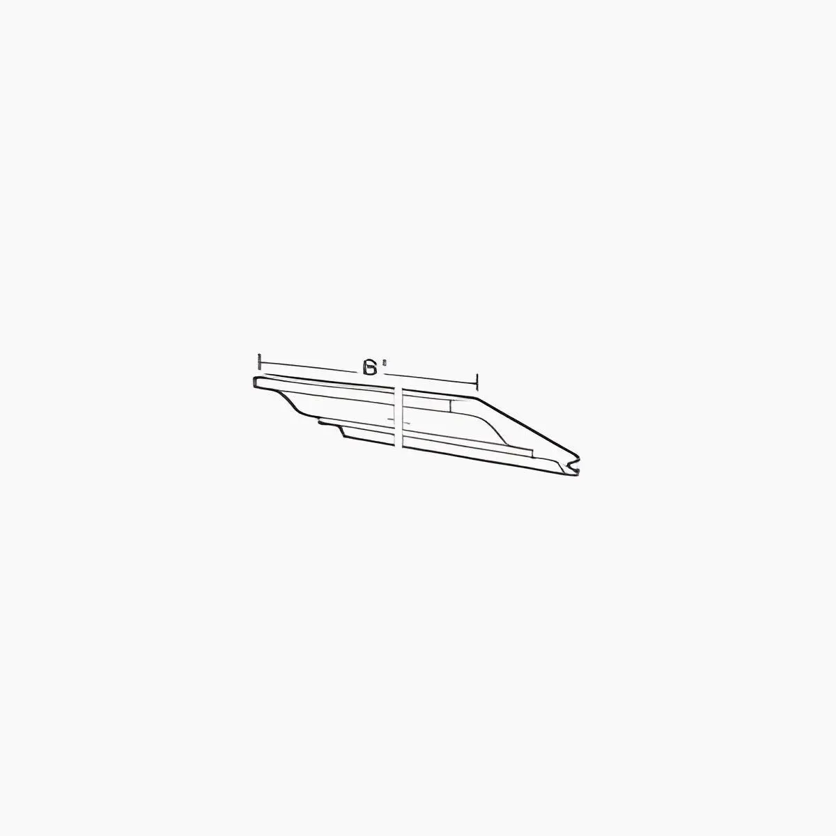 Classic Crown Molding 4"W × 96"H × 3/4"D