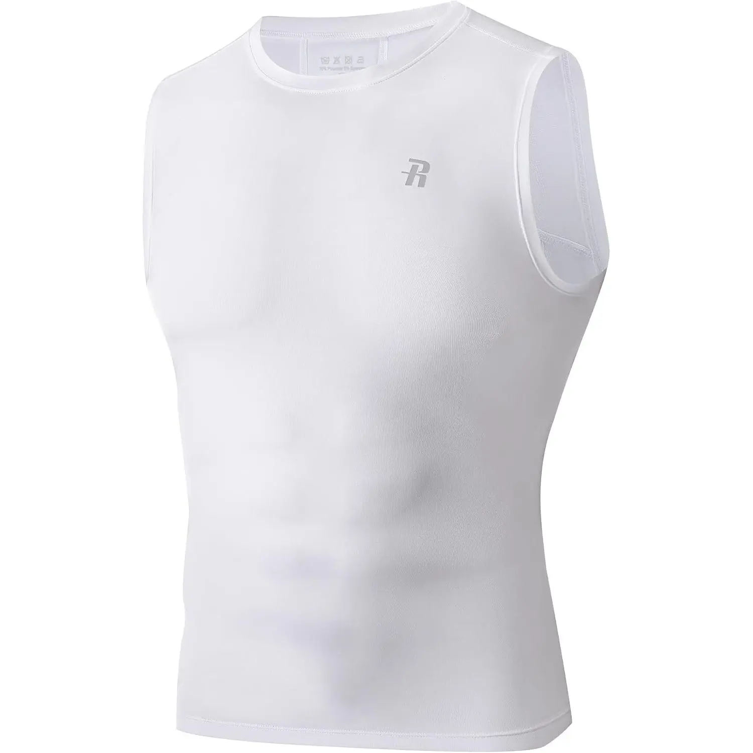 Mens Sleeveless Compression Shirt Workout Muscle Tank Top Quick Dry Athletic Base Layer Undershirt for BasketballGift