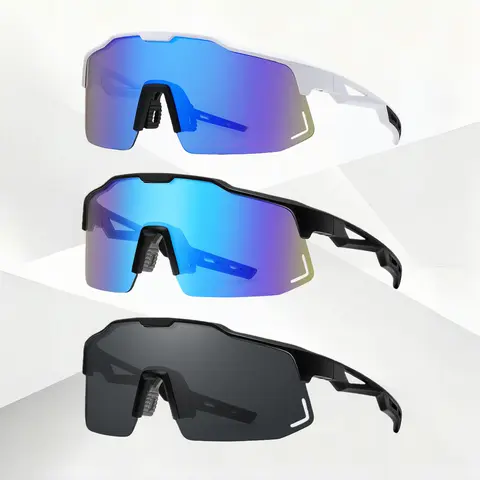 3-Pack UV400 Stylish Sunglasses for Men, Outdoor Sport Eyewear for Baseball, Cycling, Mountain Bike Glasses
