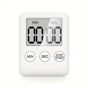 Kitchen Timer Magnetic Cooking Digital LED Display Loud Alarm Minute Second Count Up Countdown Countup Boiling Eggs Timer Digital Adjustable Timer
