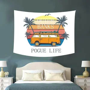 Life Outer Banks Poster Banks Flag 60x40 Tapestry For College Dorm, Bedroom And Living Room Home Decor, Retro Vintage Art Wall Tapestries Hanging Room Decor Bleach Poster Pogue Life