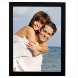 212 MAIN High Quality Wooden Framed Photo Frame - 11x14 Black Wall Frame with 0.5in Profile, Easel Backing, Gallery Look for Baby Decor, Room Decor