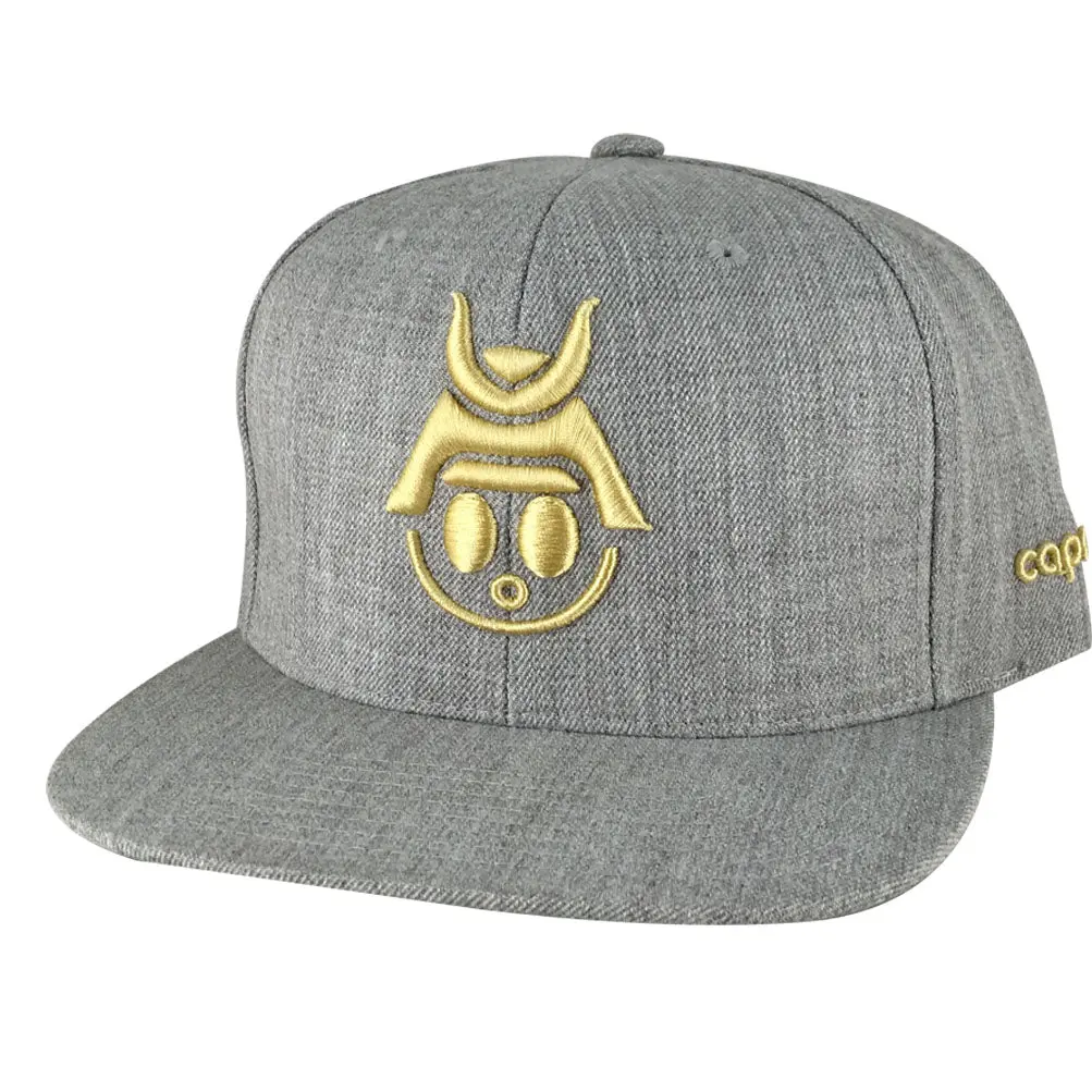 CapRobot Samurai Basic Snapback Hat Wool Blend 6-Panel Adjustable Fashion Streetwer Cap for Unisex Adults & Youth