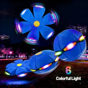 Magic Bouncing Ball 6-Light Dual Form – Pop up, Meta Ball Metaball Transforming Design – Flying Saucer Bouncy – Interactive Bouncing Balls for Parent-Child Interaction