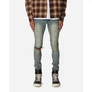 MNML Skinny Dusted Jeans Sun Washed Blue