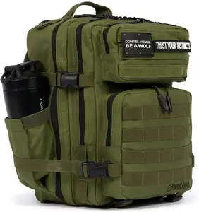 Unisex Adult Polyester Backpack - 25 L Capacity, Athletic Green