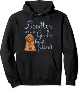 Doodles are a Girl's Best Friend Golden Labradoodle Dog Mom Pullover Hoodie - Nestorporas Shop 98B07VD4Y9M1