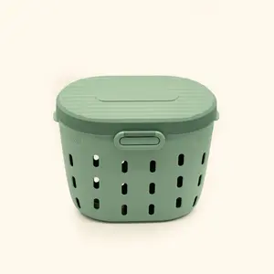 Vego Garden In-Bed Worm Composter - Composting Container for Home Waste Management, Lime Green, Home Trash Can, Garbage Can