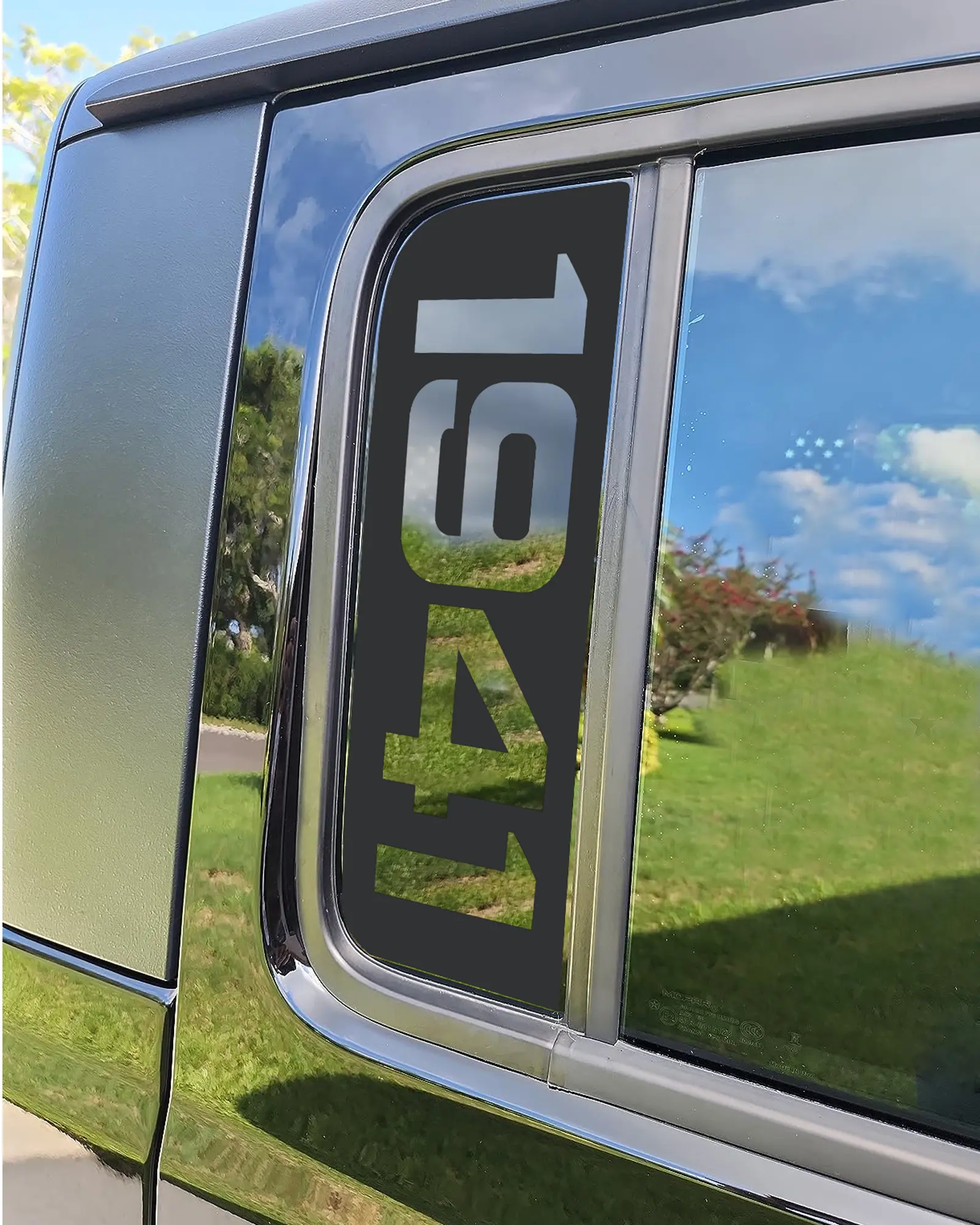 2-Pcs 1941 Graphics Matte Self-Adhesive Vinyl Decals - Water-Resistant, Fading-Resistant Automotive Body Vinyl Wrap, Body Panel Decals for Car Vehicle Decoration (Fits Jeep Gladiator Wrangler JL/JT 2018+)