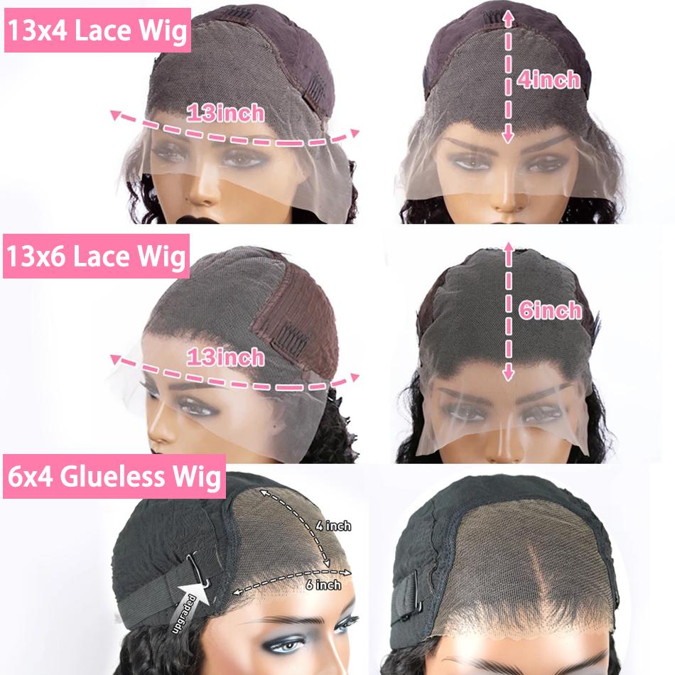 Bling Hair Deep Wave Wig 13x6 HD Lace Frontal Wigs Brazilian Deep Wave Curly Human Hair Wigs For Black Women Preplucked SpringStatements