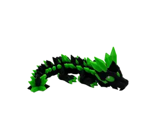 JANABAN 3D Printed Stanley Straw Topper Crystal Dragon