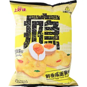 Oishi Country-Style Potato Chips & Crunchy Crackers Puffed Snack – Salted Egg, Sour Fish, Cheese, Shrimp Flakes, Sweet Corn