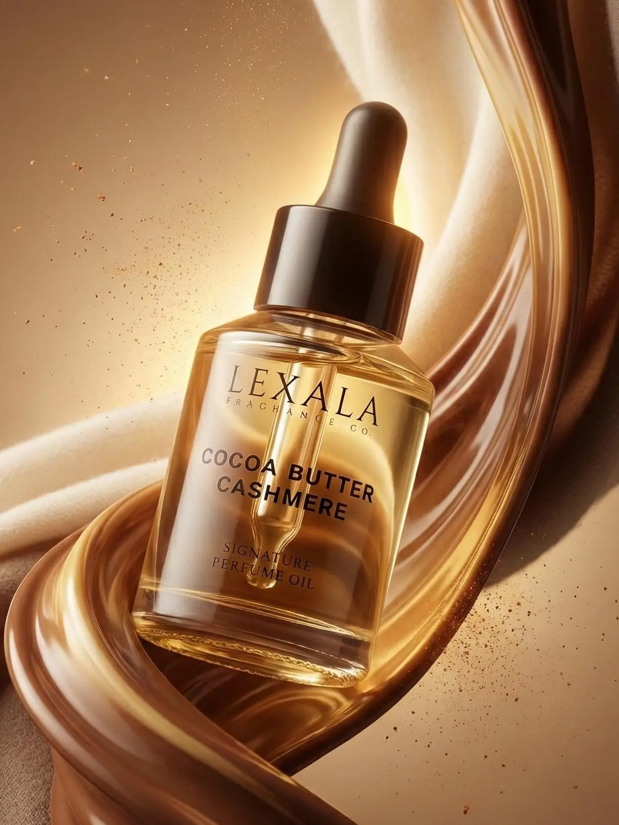 Cocoa Butter Cashmere Perfume Oil - 30 ml - Unisex Fragrance Oil - Vanilla - Tonka - Sandalwood - Spicy - Cruelty Free