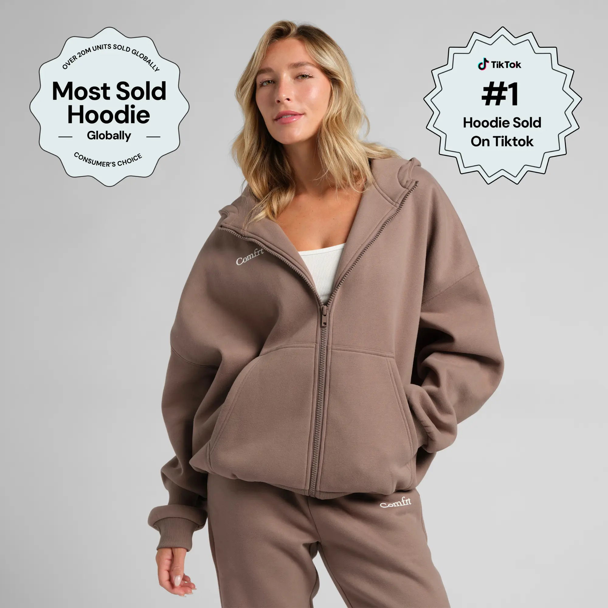Comfrt | Cloud Zip Hoodie | Soft Mega Oversized Zip Up Hoodie For Men & Women Comfrt | Cloud Zip Hoodie | Soft Mega Oversized Zip Up Hoodie For Men & Women