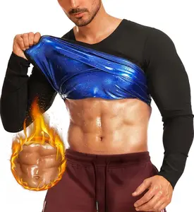 1/2/3/4 Pack Menswear Long Sleeve Body Shaper Shapewear Sweat Sauna Suit Compression Vest Gym Exercise Comfortable Stretchy Workout Tank Top Fitness Shirt Outdoor Sports Sweatshirt Soft Clothes Polyester Fabric Fashion Gamis SpringStatements