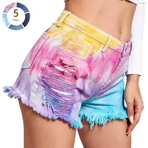 Women's Stretchy Low Rise Denim Shorts - Distressed Ripped Jean Shorts for Summer, Comfortable Casual Summer Shorts with Pockets (S-XXL) summerwins,summerwins