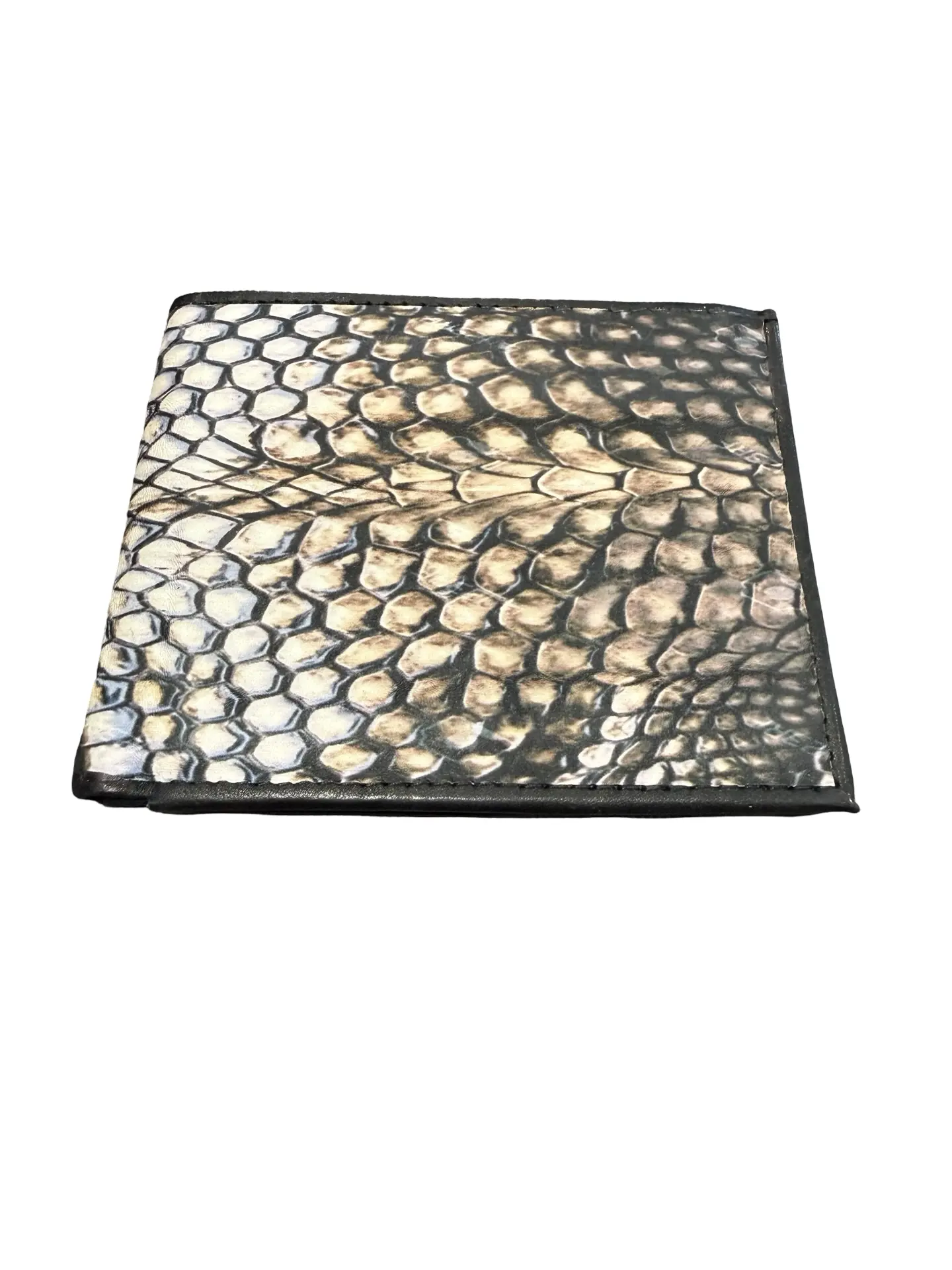 Billetera de Vibora Piton Culebra de Piel Men’s Leather wallet with Snake Animal Print