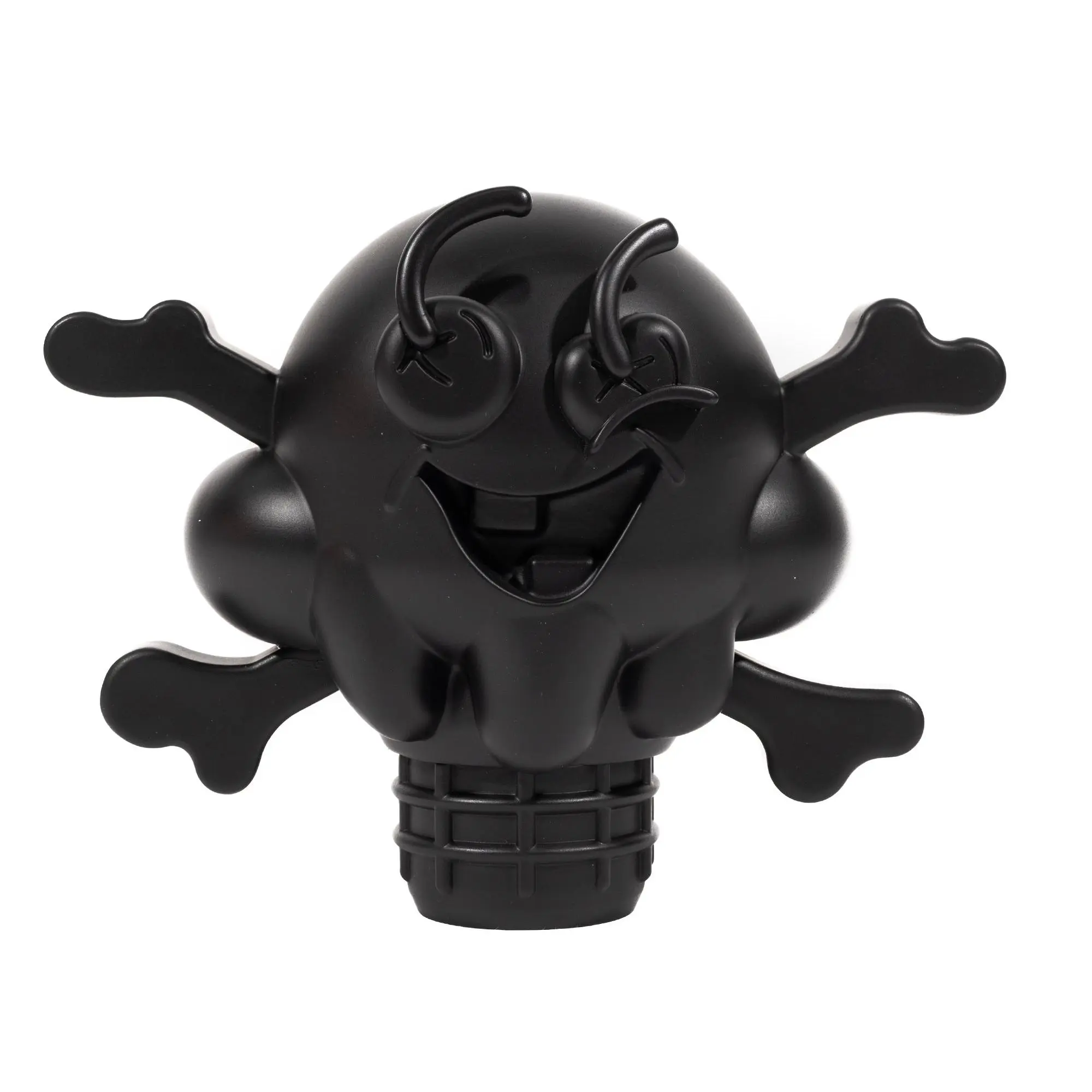 Matte Black Ice Cream Cones N' Bones Collectible Figurine - Limited Edition Decorative Item, Home Decor Desktop Statue for Display