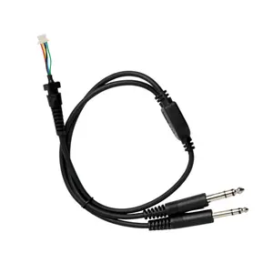GA Twin Plug Cable for Lightspeed Zulu and Sierra Aviation Headset