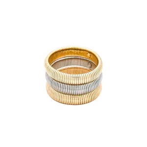 Ettika Golden Hour Stretch Bracelet Set in Mixed Metals