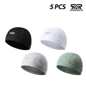 Shinemeoth VALUE PACK Quick Dry Cycling Caps - Ultra-Lightweight & Sweat Wicking Helmet Liners, Non-Fade Cationic Fabric Breathable Skull Caps for Biking & Running, Sports Cap, Sports Outdoor Hats