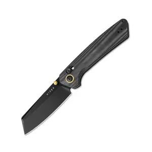 Kizer Madrac Nitro-V Blade V3693A1/ V3693A2, Portable Folding Camping Knife, Micarta Handle, EDC Multi-Function Tool Knife, Fruit Knife, Convenient Pocket Knife with Clutch Lock, Men's Gift, Christmas Gift