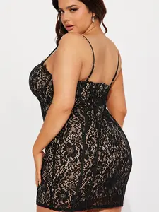 All In Love Lace Mini Dress - Black