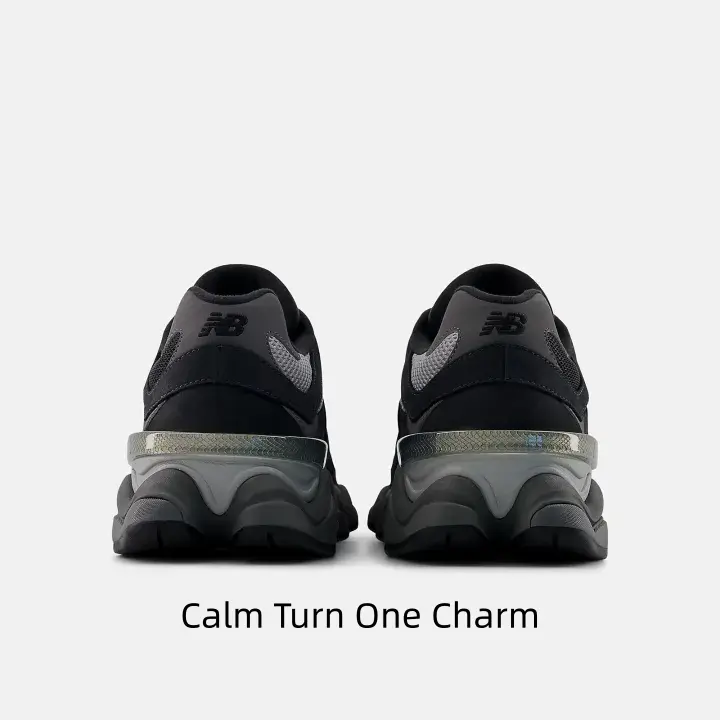 Matte Black Suede Dad Sneakers Metallic Silver Heel Strap Detail Sculpted Gray Curved Chunky Midsole Textured Wear-resistant Outsole Techwear Street Outfit Matching Daily Urban Commute Wear