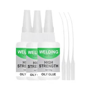 Jue-Fish Multifunctional Glue, Welding High-Strength Oily Glue, Universal Super Glue Gel,  Bonding,  Adhesion, Repairs Last Long Time for Metal, , Ceramics,Leather, Glass(50g/3PCS)