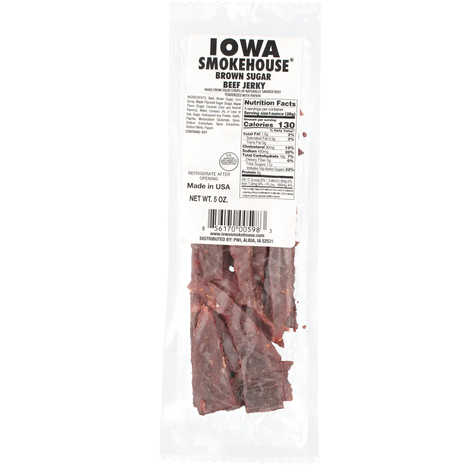 5 oz Beef Jerky Brown Sugar