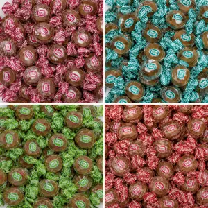 Goetze's Caramel Creams Vanilla, Honey Bun, Caramel Apple & Strawberry Flavor Bulk- New & Nostalgic Flavors - Halloween