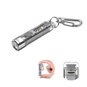Summervibe Nicron K11 2.0 Rechargeable Keychain Flashlight Light Weight 400 Hight Lumen with Extra 4 Sidelight IPX4 EDC Mini Flashlight Be Used for Camping Outdoors Emergency Use