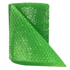 UBMOVE 30-Feet Roll of Green Bubble Small 3/16" Wrap 12" Wide Perforated for Easy Wrapping and Tearing Recyclable Polyethylene Material