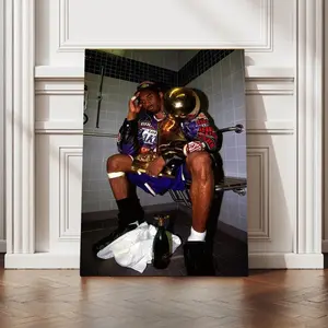 [Free Ship] Kobe Basketball Poster Streetwear Wall Art Canvas For Home