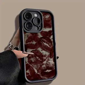 Cold Lip Print Full Series TPU Case for iPhone 17 Pro Max 16 16e 15 14 Plus 13 12 Mini 11 Air X XS Straight Edge Drop-Resistant Rugged Durable Cover Shell Gift 2D printing