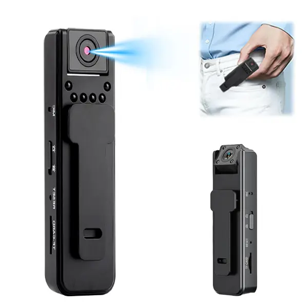 Wireless Vlog Body Camera, 1080P Camcorder, Wearable Body Cam with Night-Vision & 180° Rotation Lens, Portable Sport DV Camcorder for Outdoor Sport Skiing Cycling Hiking（No APP）