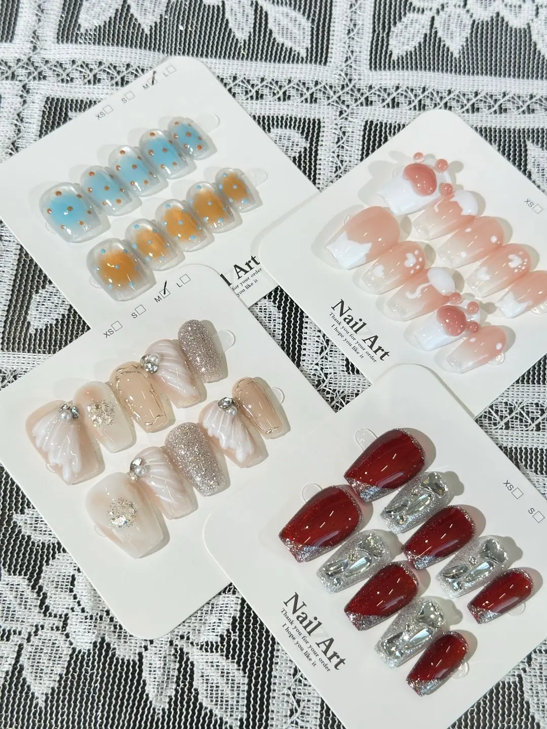 Jasmine(3226)gc.$39.99 get 28 sets presson nails mysterybags!