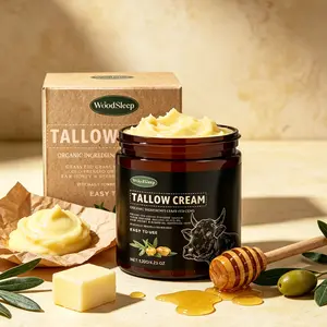 Beef Tallow & Honey Balm Cream , Whipped Beef Tallow Deeply Moisturizing Moisturizer for Face & Body, Hydrating Body Blend, Hand Restore Cream, Moisture Balance Ultra-Nourishing Moisturizer for Face, Body & Hands.