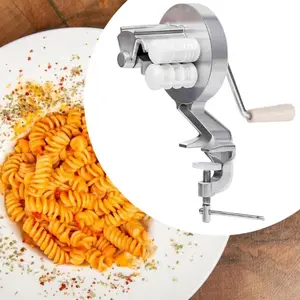 Manual Pasta Maker Machine, Hand-Crank Noodle Press, Northern Shaanxi Style, Ideal for Fresh Homemade Spaghetti & Fettuccine
