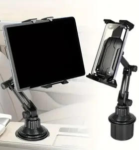 Car Truck Cup Holder For ( Tablet , iPad , Phone ) Car Mount Adjustable Height Phone Holder Universal Fit 4-14 inch