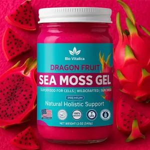 Sea Moss Gel - Irish Sea Moss Raw Gel Dragon Fruit Flavor Supplement Dietary Healthcare Natural