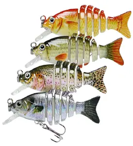 Truscend 2" Micro Jointed Swimmax in Freshwater, Lifelike Tilapia Swimbait For Crappie Bass Trout, Top Stream Fishing Lures With Bill, Amazing Fishing Gifts For Men, Treble Hook Tiny Fishing Lures With Hand-Painting Craftsmanship Springtok