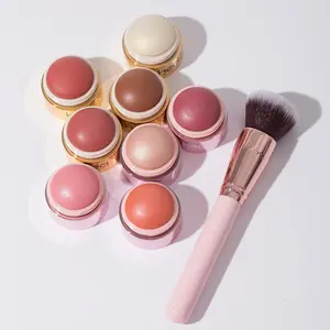 Cream Contour Stick Makeup Kit, 8 Counts/set Highlighter & Blush & Bronzer Stick with Brush, Waterproof Natural Matte & Dewy Finish Makeup Set, cream contour palette, Cosmetic