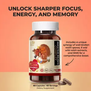 Brain Booster | Memory, Focus & Clarity | Reishi Mushroom, Neuro Energy & Cognitive Support | 60 Capsules nighttime    #DealsForYouDays   gifts for my husband