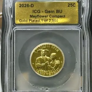 2026-D Gold Plated Mayflower Quarter