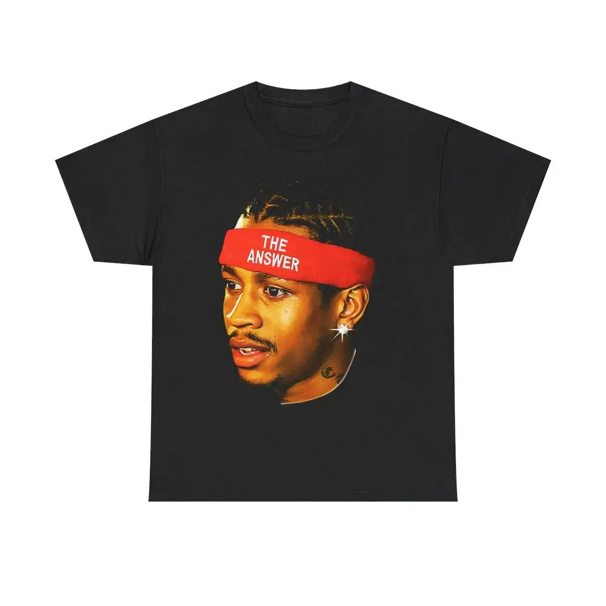 Allen Iverson Retro Vintage 90s Styled Graphic T-Shirt Ball Fan Basketball Legend Tee Casual Classic Menswear Top Tshirt Streetwear Comfy Day