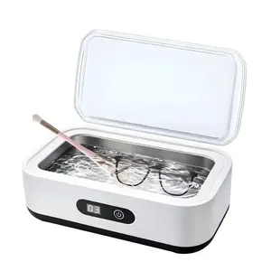 Us Plug Ultrasonic Cleaner, 304 Stainless Steel Tank, Ideal for Glasses, Watches, Dentures, Coins, Makeup Tools, Home & Travel Use Cleaning