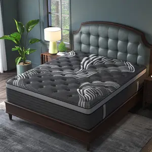 12"14" Twin Full Queen King Size Mattress in a Box Hybrid Spring Gel Memory Foam,  Euro Top Medium Firm Ergonomic Mattresses for Motion Isolation, Edge Support, 100 Night Trial